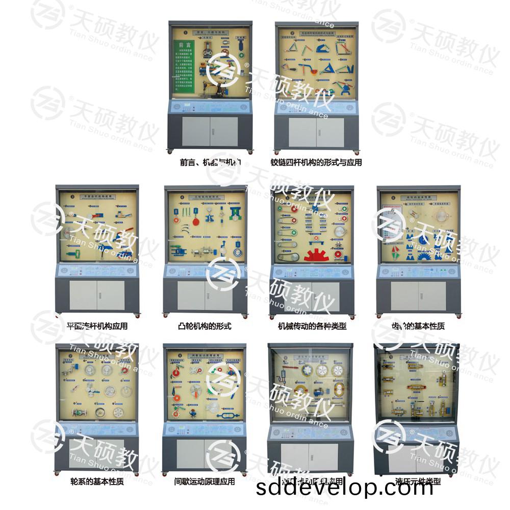 TSSMB-1型(xing) 機械基礎陳(chen)列(lie)櫃(gui)（10箇(ge)分櫃，帶智(zhi)能語(yu)音講解）