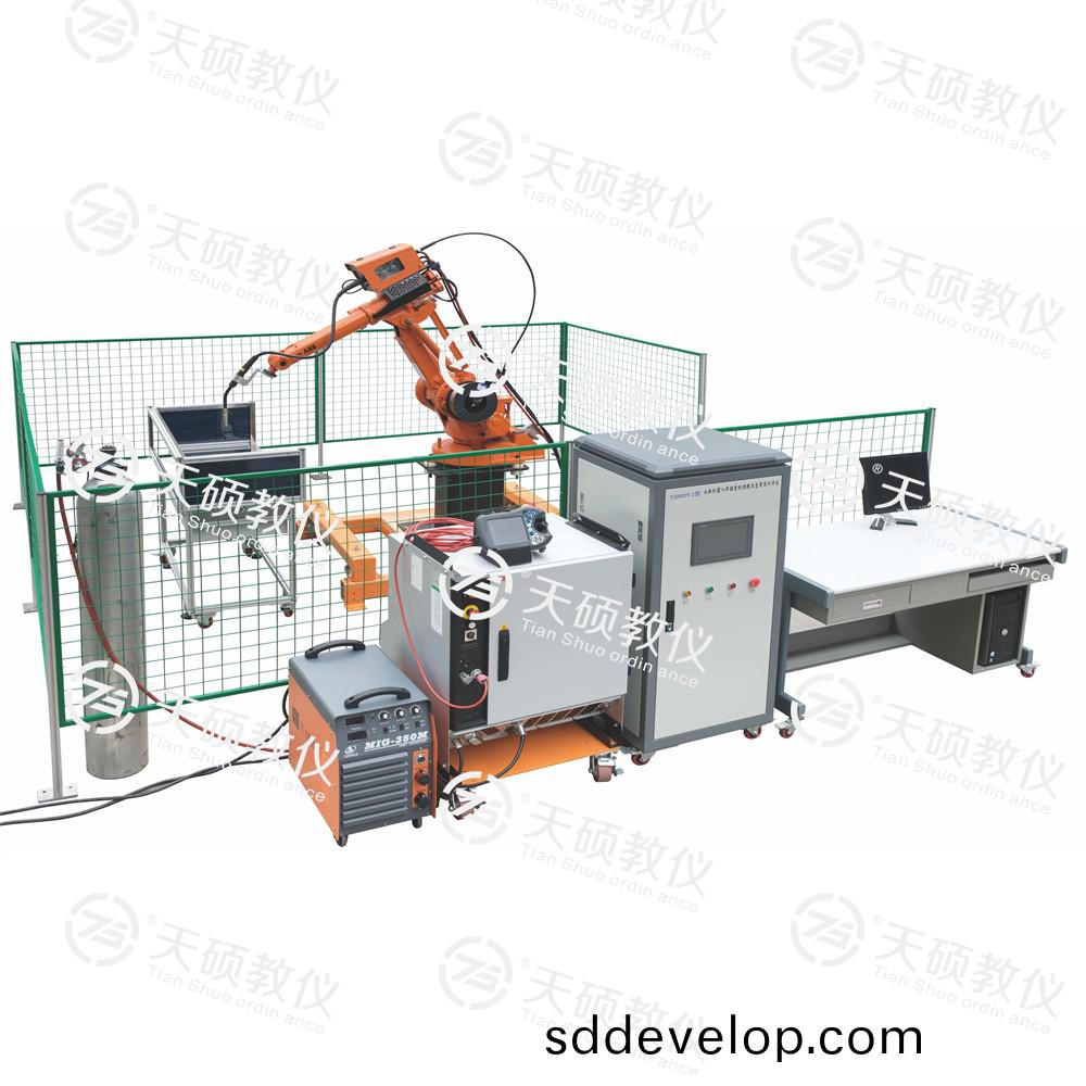 TSRAYY-1型(xing) 工業(ye)機器人(ren)銲接係(xi)統實(shi)訓(xun)平檯