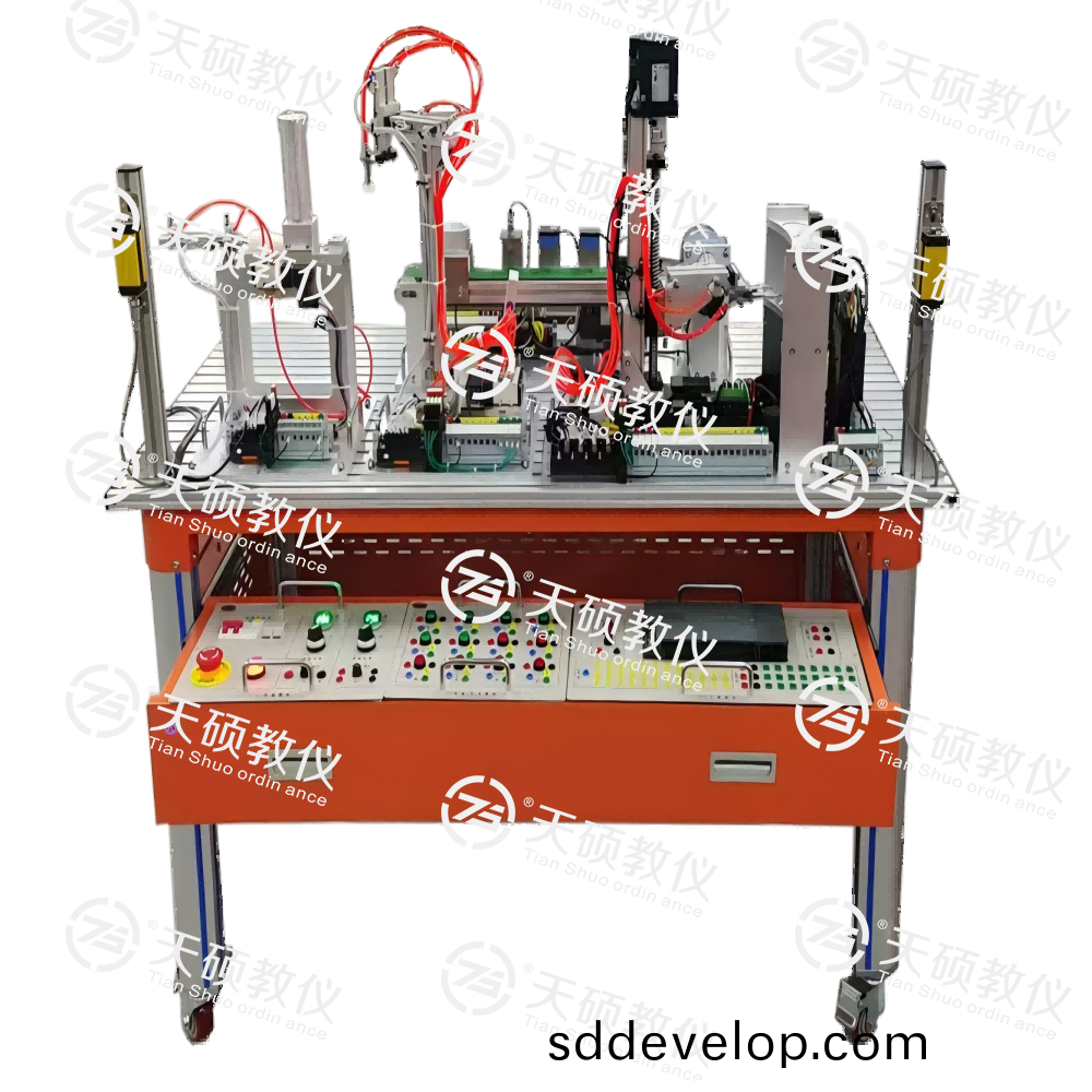 TSEMQG-1S型  光(guang)機電一(yi)體化(hua)控(kong)製(zhi)實(shi)訓(xun)係(xi)統
